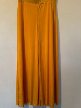 Dance pants bright yellow, wide leg